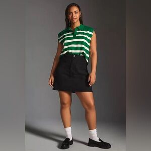 NWT! Anthropologie The Colette Mini Skirt by Maeve in Black - Size XL 🟠